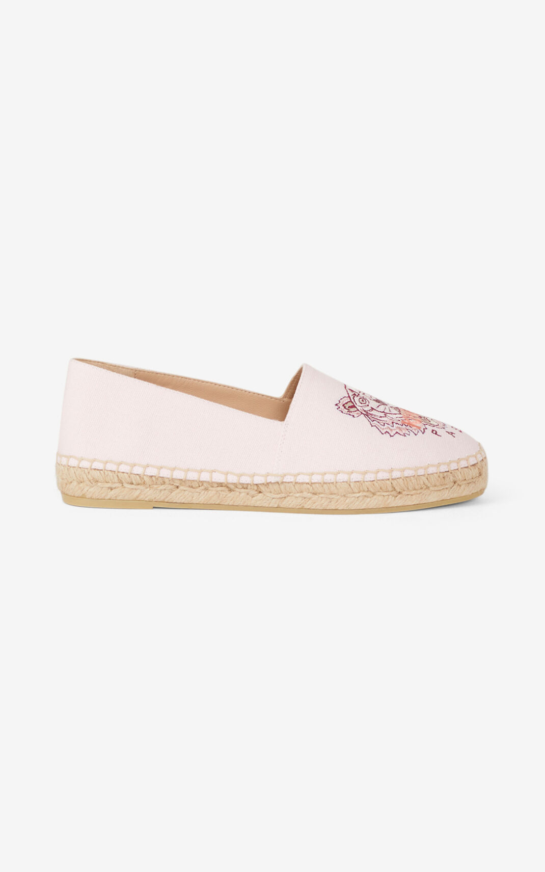 Kenzo Tiger canvas Espadrilles Pink For Womens 0371OFPXI